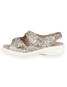 SANDALIA JULIA 2026 GRIS MULTI D'Torres® | Horma K Extra Ancha para Pie Diabético y Juanetes