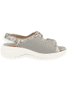 SANDALIA JULIA 2026 GRIS MULTI D'Torres® | Horma K Extra Ancha para Pie Diabético y Juanetes