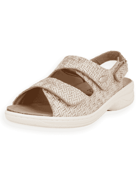 SANDALIA JULIA 2026 CHAMPAGNE D'Torres® DiabCare® | Horma Extra Ancha K para Pies Delicados