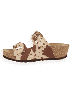 Texas Potro, Sandalia Cuña Anatómica 4,5 cm en Piel...