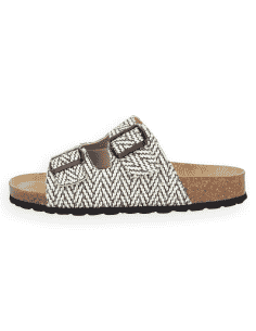 Sandalia Anatómica D'Torres® Kira Negro-Blanco | Extra...