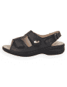 Extra Wide K-Width Orthopaedic Sandal Julia 26 Black | For Wide and Diabetic Feet
