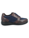 Extra Wide Fit Shoe K Irma 26 Brown & Blue Leather - Comfort and Care for Diabetic and Delicate Feet