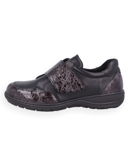 Celina Black Extra Wide K-Fit Shoe|D'Torres