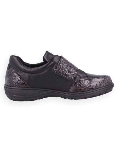 Celina Black Extra Wide K-Fit Shoe|D'Torres