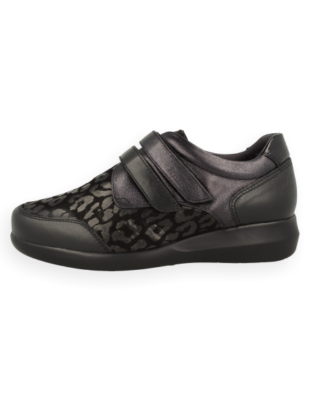 Zapato DiabCare® Gina 26 Negro | Horma K+ Extra Ancha Pie Diabético