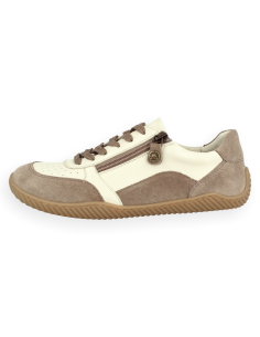 Jara, Zapatilla Deportiva horma Barefoot, en Piel con...