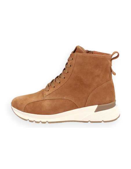 Sneakers Boot Comfortable, Gloria Camel, D'Torres. Wide Last To Incorporate Orthotic Insoles.