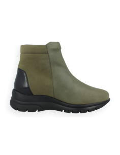 Freda 26 Olive|Women's Extra Wide Leather Boot | Diabetic... 2