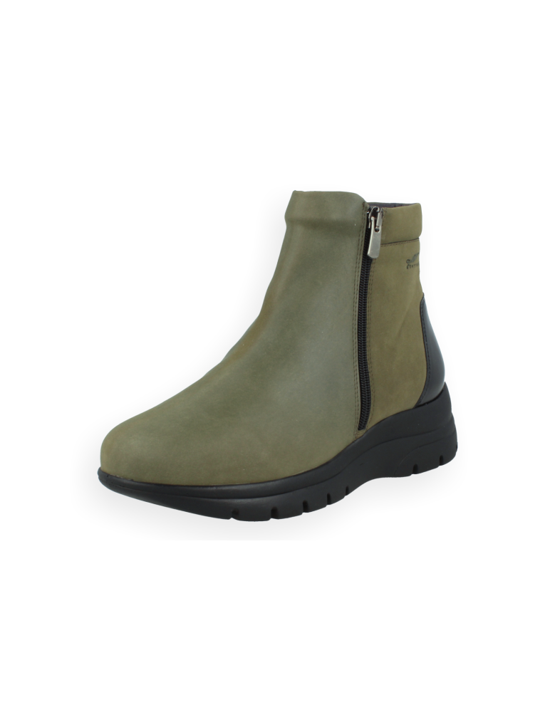 Freda 26 Olive|Women's Extra Wide Leather Boot...