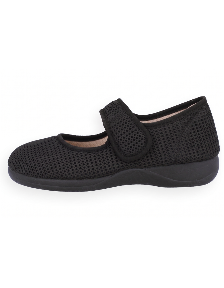 Maia MJ Negro | Zapatilla Terapéutica Ajustable...