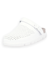 Zueco Sanitario NUBE Back Strap D'Torres® - Piel Blanco
