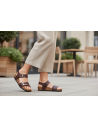 Sandalia Cuña Evora Marrón | Velcro & Plantilla NubeFit™ | D'Torres®