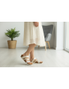 Cleo Platino | Sandalia de Microfibra con Plantilla Anatómica NubeFit™
