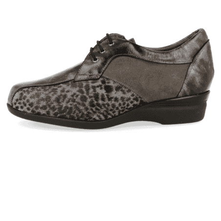 ZAPATO CÓMODO SEÑORA, GENEVE E5 Metal Gris