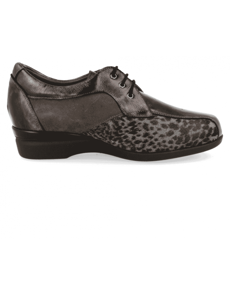 ZAPATO CÓMODO SEÑORA, GENEVE E5 Metal Gris