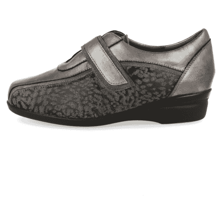 ZAPATO SEÑORA CASANDRA E5 METAL GRIS,