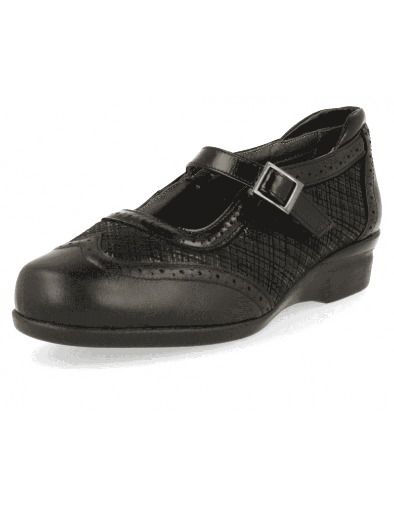 ZAPATO CÓMODO SEÑORA, VELEZ E1 Negro